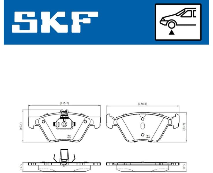 Brake Pad Set, disc brake VKBP80474