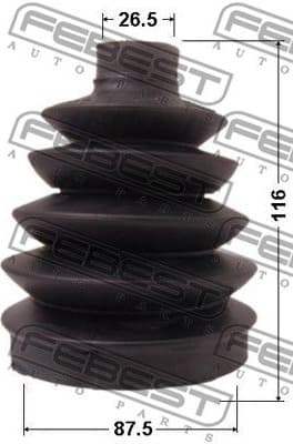 Bellow, drive shaft 0417P-DJ24 - image 2