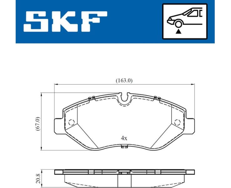 Brake Pad Set, disc brake VKBP80633E