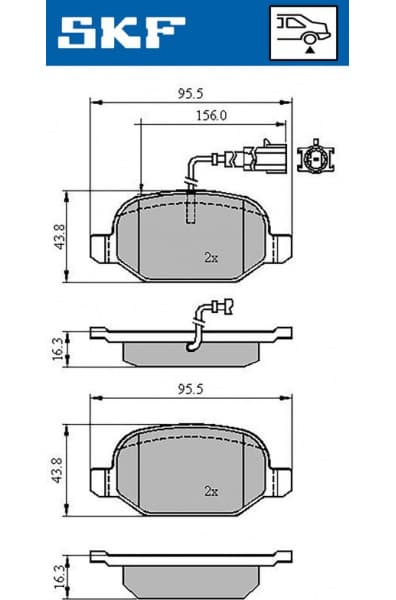 Brake Pad Set, disc brake VKBP90398E