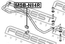 Mounting, stabiliser bar MSB-N84R - image 2