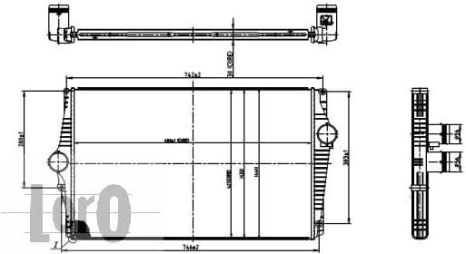 Charge Air Cooler LORO 052-018-0003 - image 3