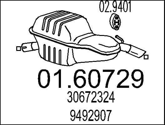 Rear Muffler 01.60729