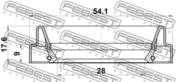 Shaft Seal, drive shaft 95FDS-30540918X - image 2