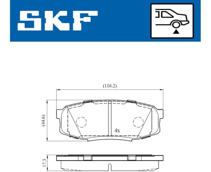 Brake Pad Set, disc brake VKBP90627