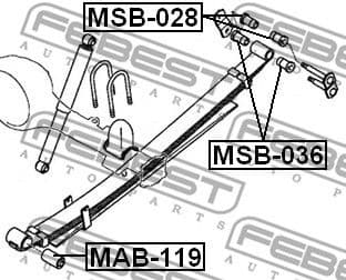 Bushing, leaf spring MAB-119 - image 2