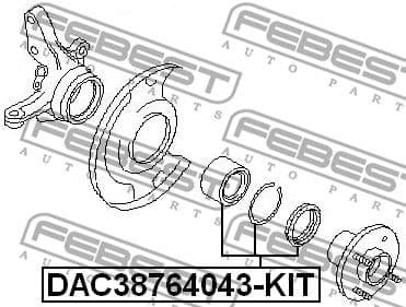 Wheel Bearing DAC38764043-KIT - image 2