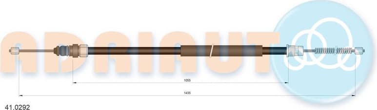 Cable Pull, parking brake 41.0292