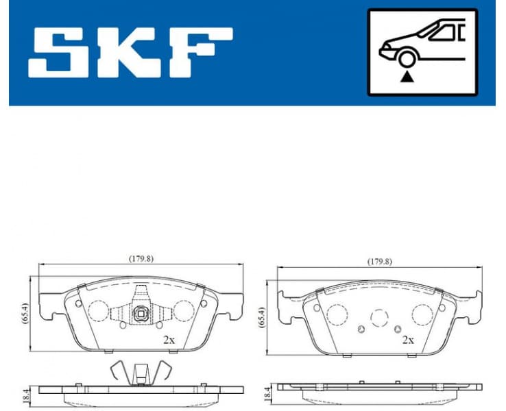 Brake pads front VKBP 80151