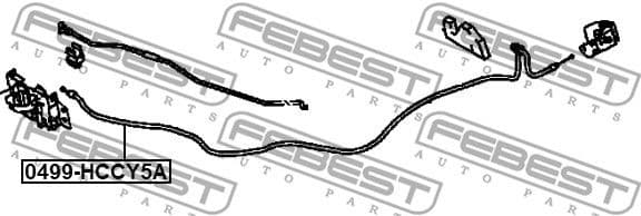 Bonnet Cable 0499-HCCY5A - image 2