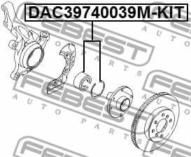 Wheel Bearing Kit DAC39740039M-KIT