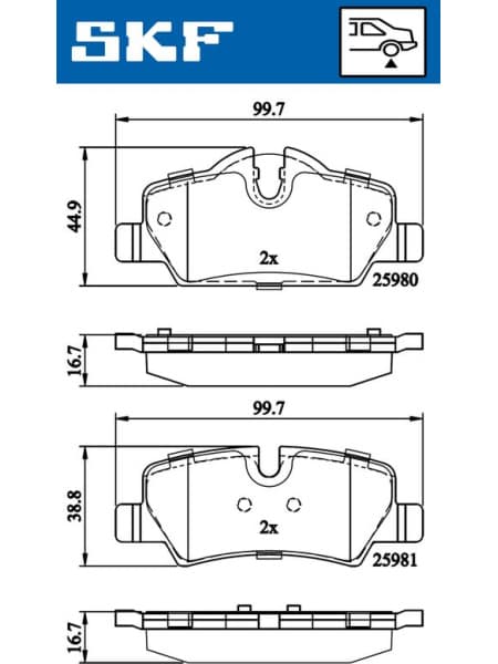Brake Pad Set, disc brake VKBP90124