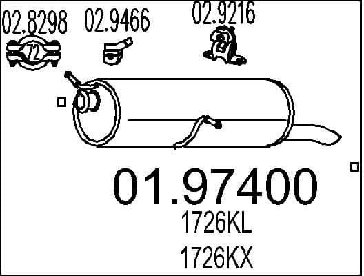 Rear Muffler 01.97400