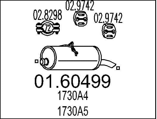 Rear Muffler 01.60499