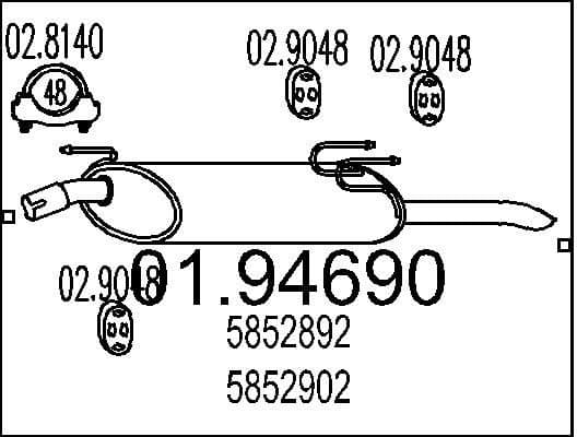 Rear Muffler 01.94690