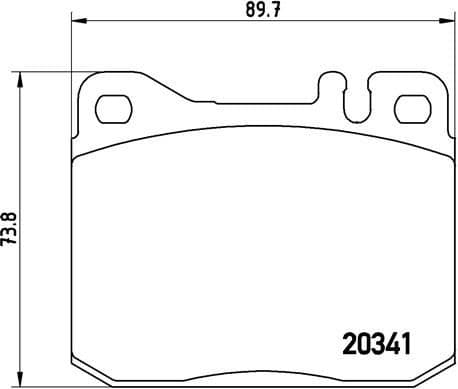 Brake Pad Set, disc brake PRIME LINE P 50 004