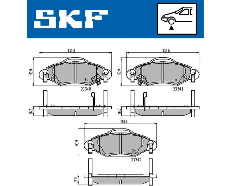 Brake Pad Set, disc brake VKBP80383A