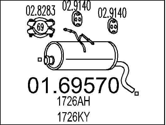 Rear Muffler 01.69570