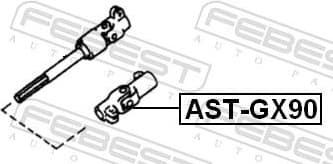 Steering Shaft AST-GX90 - image 2