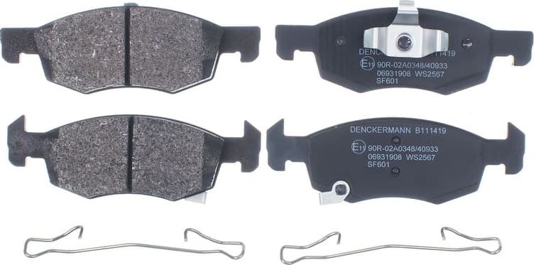Brake Pad Set, disc brake B111419