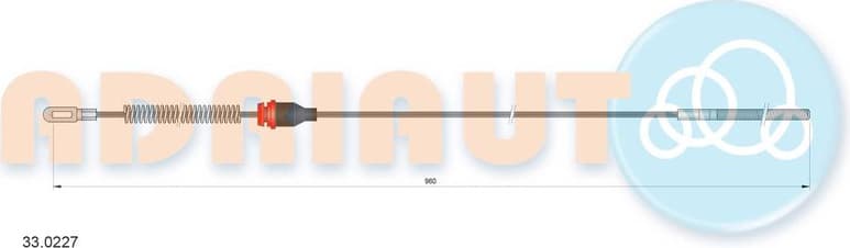 Cable Pull, parking brake 33.0227