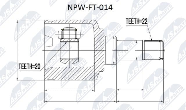 Joint Kit, drive shaft NPW-FT-014