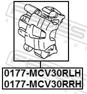 Brake Caliper 0177-MCV30RRH - image 2