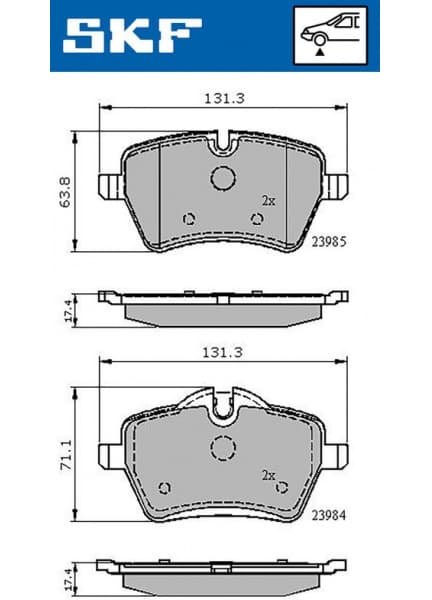 Brake Pad Set, disc brake VKBP80118
