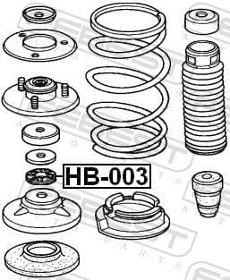 Rolling Bearing, suspension strut support mount HB-003 - image 2