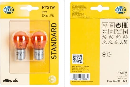 Bulb, direction indicator STANDARD 8GA 006 841-123