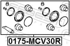 Repair Kit, brake caliper 0175-MCV30R - image 2