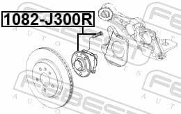 Wheel Hub 1082-J300R - image 2