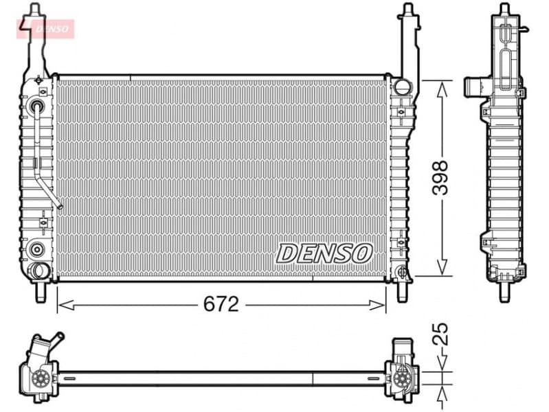 Radiator, engine cooling DRM20123