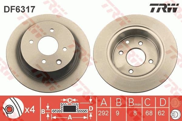 Brake Disc DF6317 - image 3