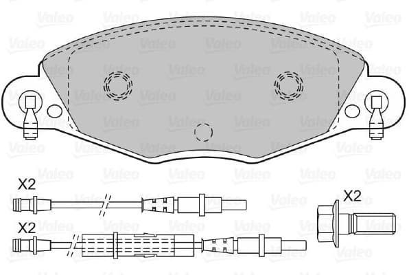 Brake Pad Set, disc brake 598416 - image 2
