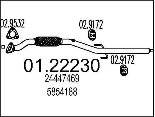Exhaust Pipe 01.22230