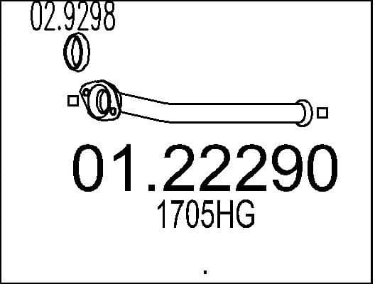 Exhaust Pipe 01.22290