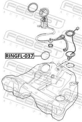 Gasket, fuel sender unit RINGFL-037 - image 2