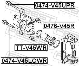 Accessory Kit, brake caliper TT-V45WR - image 2