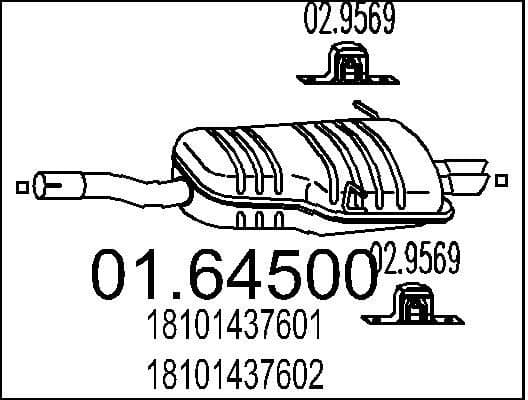Rear Muffler 01.64500