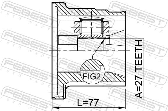 Joint Kit, drive shaft 0211-FX35LH - image 2