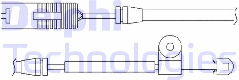 Warning Contact, brake pad wear LZ0158