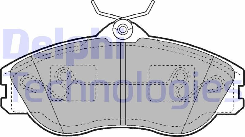 Brake Pad Set, disc brake LP1445