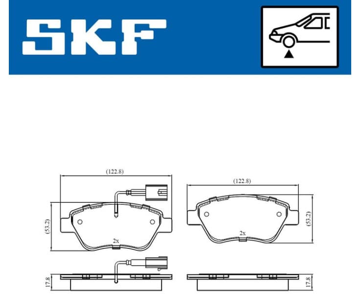 Brake Pad Set, disc brake VKBP80173E