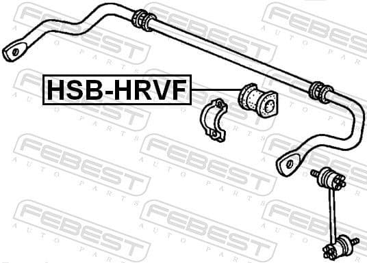 Mounting, stabiliser bar HSB-HRVF - image 2