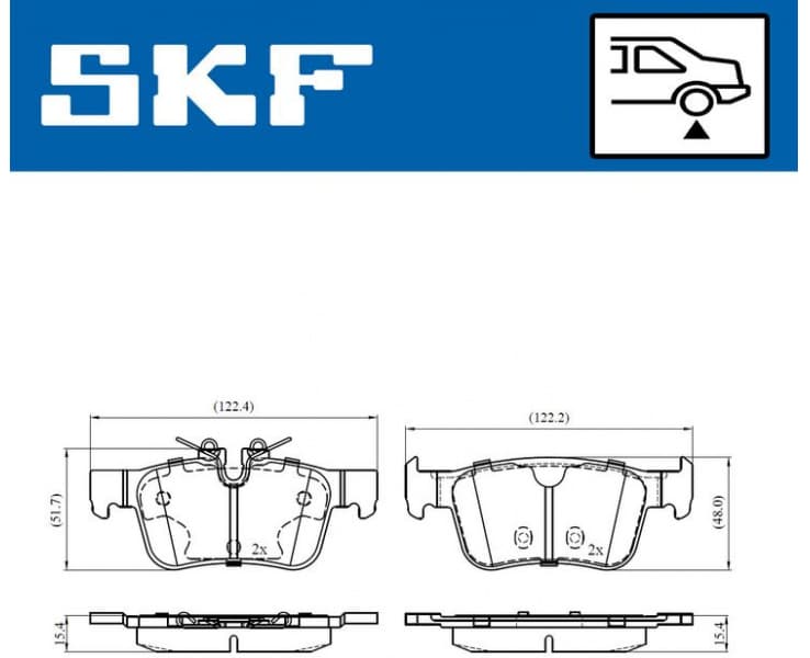 Brake Pad Set, disc brake VKBP90544