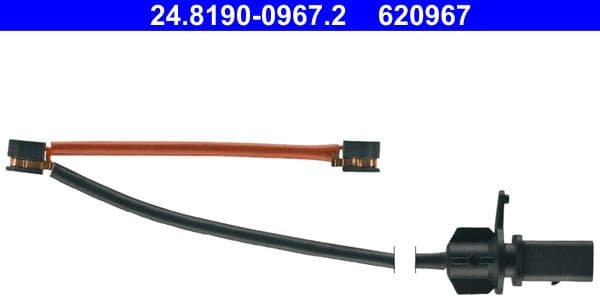 Warning Contact, brake pad wear 24.8190-0967.2