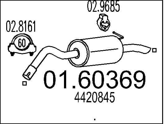 Rear Muffler 01.60369