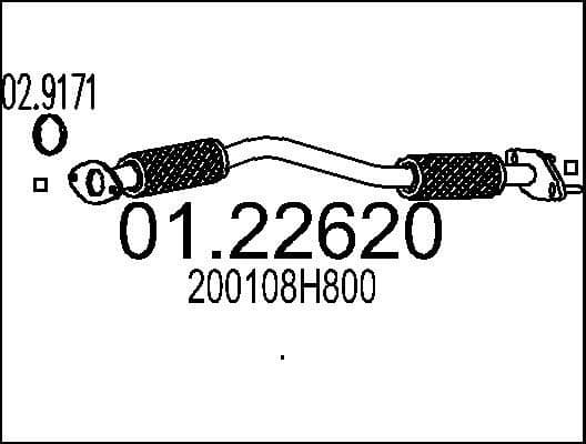 Exhaust Pipe 01.22620