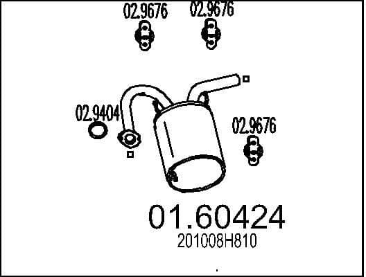 Rear Muffler 01.60424